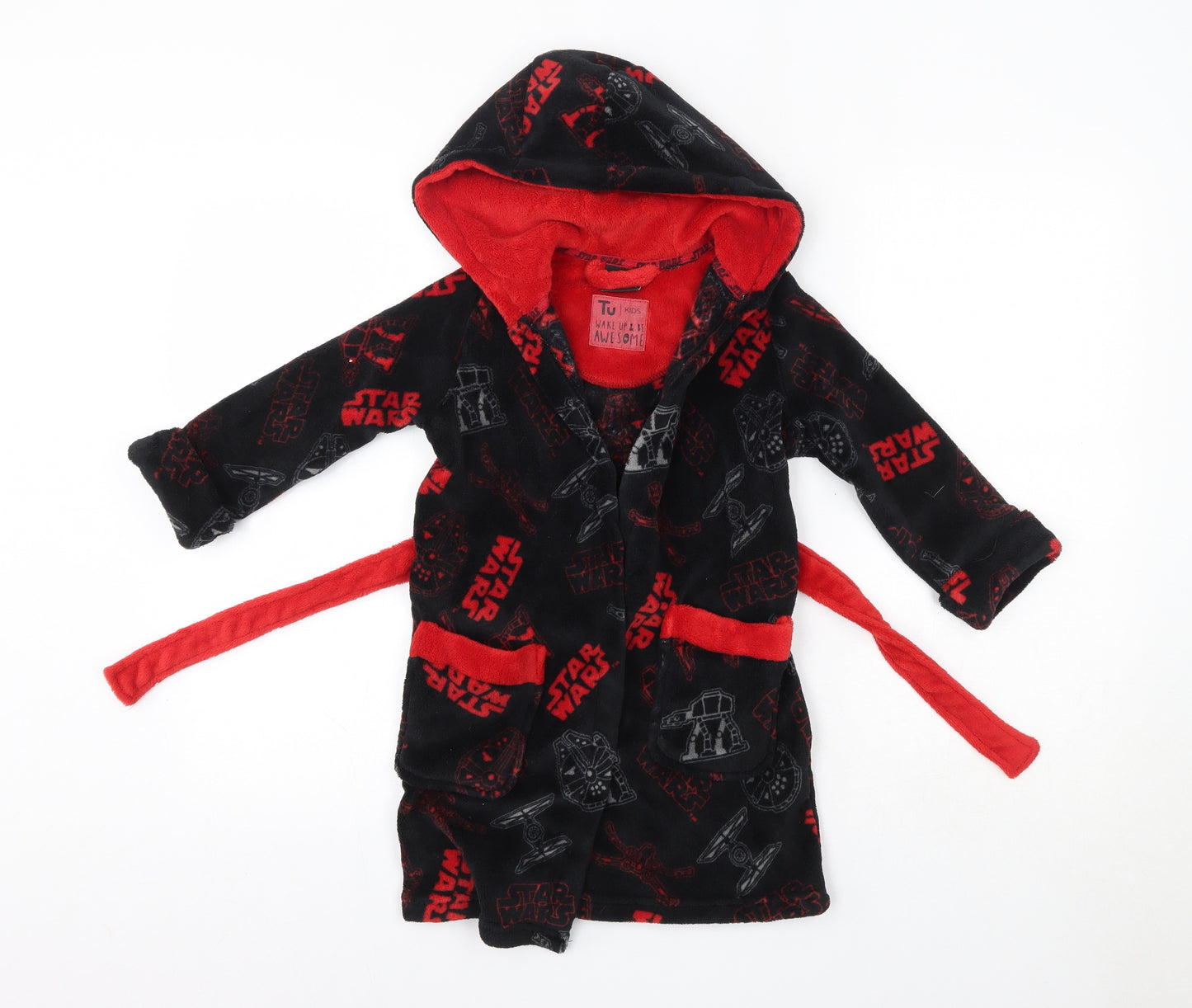TU Boys Multicoloured Solid Polyester  Robe Size 3-4 Years   - Star Wars