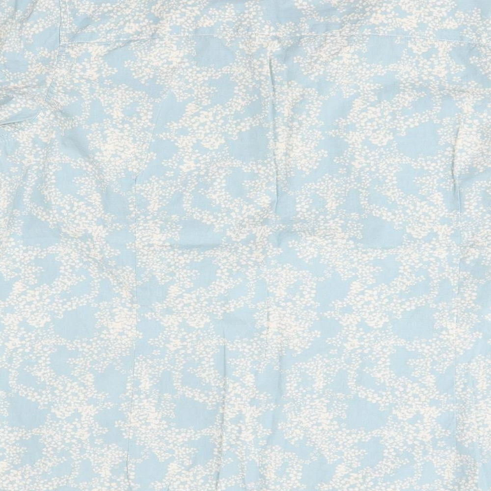 Jack Murphy Womens Blue  100% Cotton Basic Button-Up Size 16 Collared
