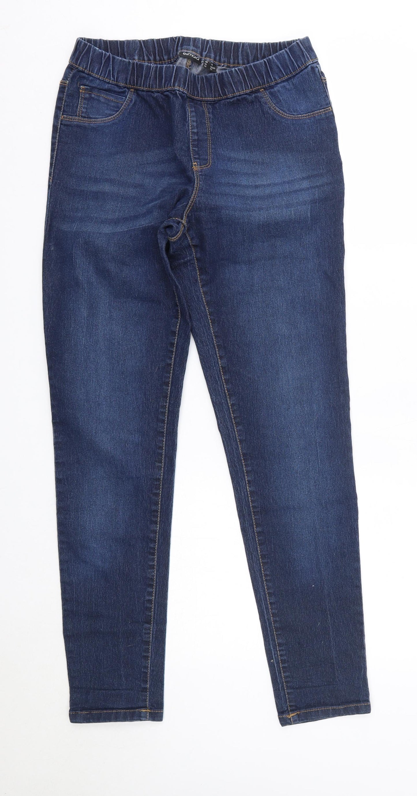 ESMARA Womens Blue  Cotton Skinny Jeans Size 14 L30 in Regular