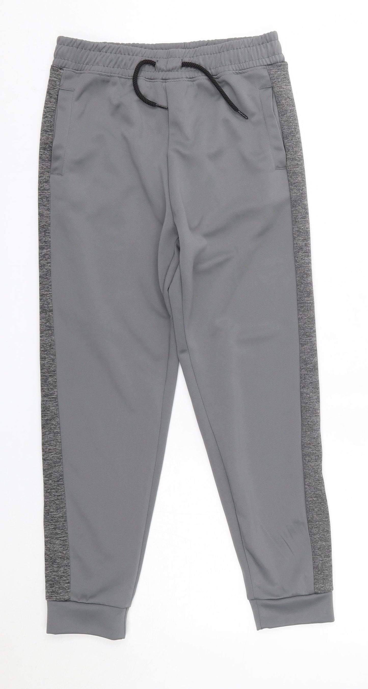 Urban Outlaws Boys Grey  Polyester Jogger Trousers Size 10-11 Years  Regular