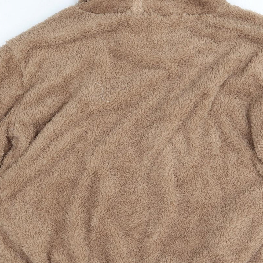 Preworn Womens Brown  Polyester Pullover Hoodie Size 2XL   - Soft Bear