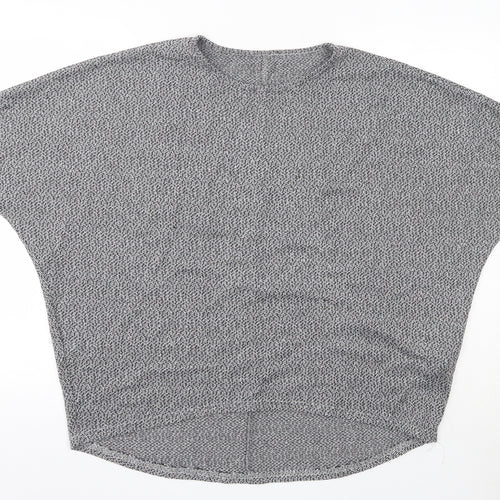 New Look Womens Grey Round Neck  Polyester Pullover Jumper Size L