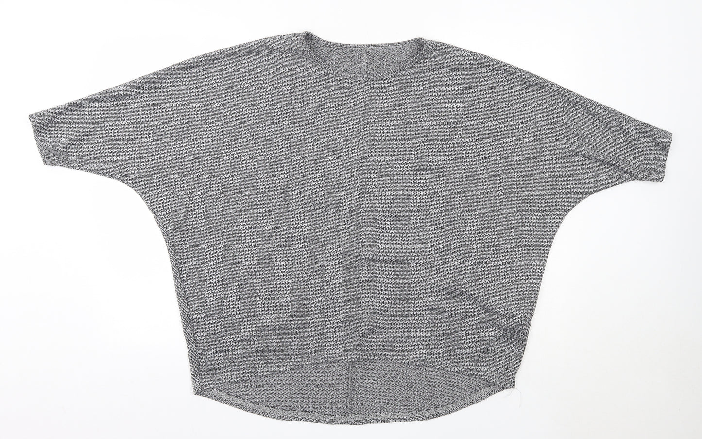 New Look Womens Grey Round Neck  Polyester Pullover Jumper Size L