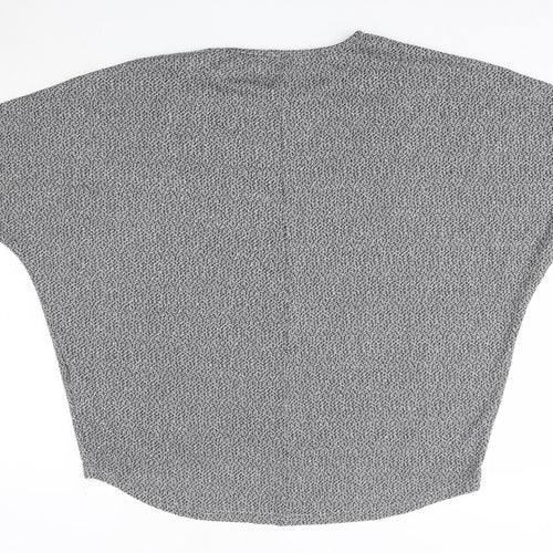 New Look Womens Grey Round Neck  Polyester Pullover Jumper Size L