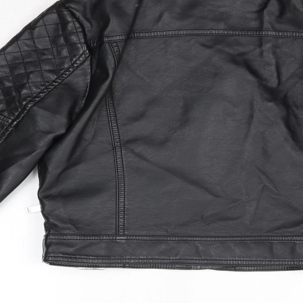 New Look Girls Black   Jacket Coat Size 12-13 Years
