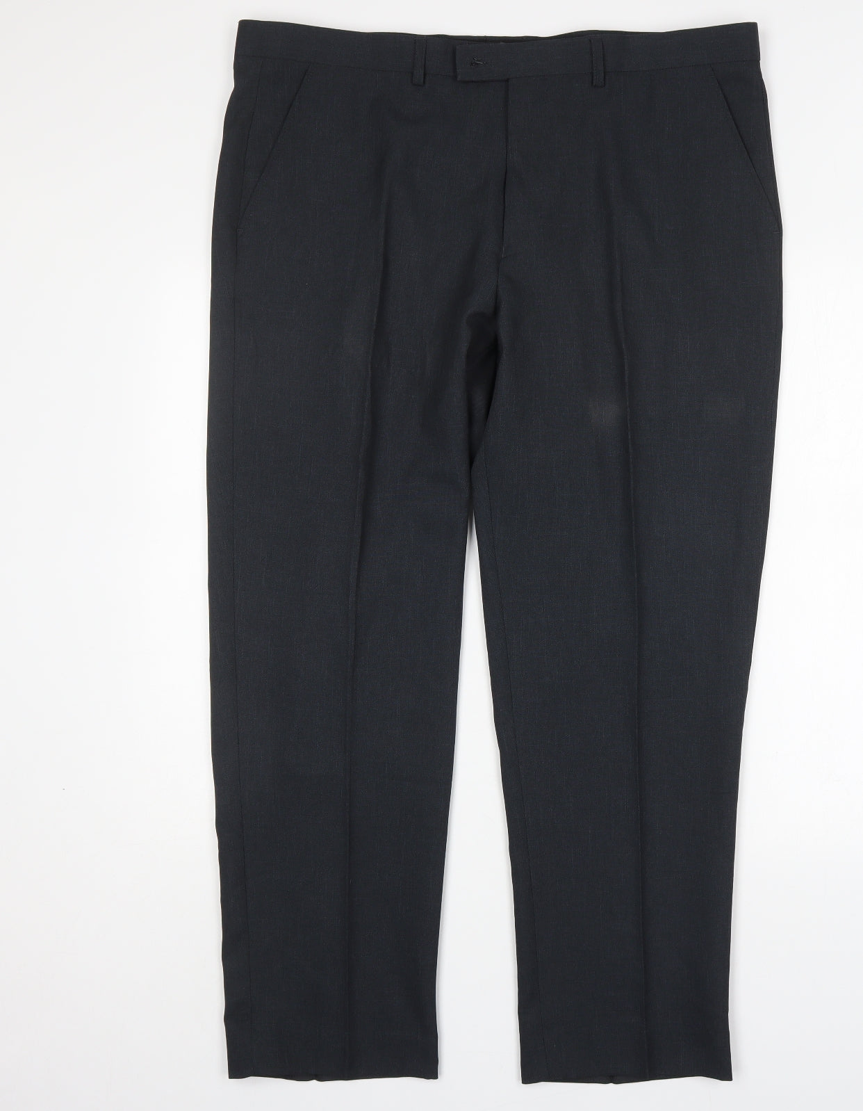 Matalan Mens Blue  Polyester Trousers  Size 38 L29 in Regular