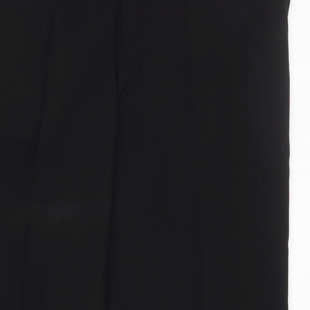 George Mens Black  Polyester Trousers  Size 34 L31 in Regular