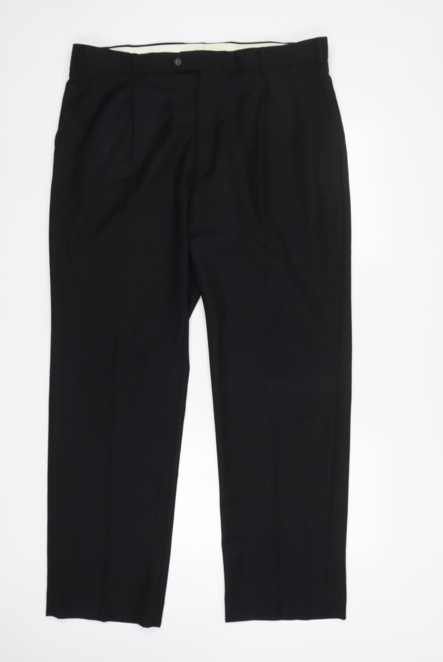 Burton Mens Black  Polyester Trousers  Size 38 L32 in Regular