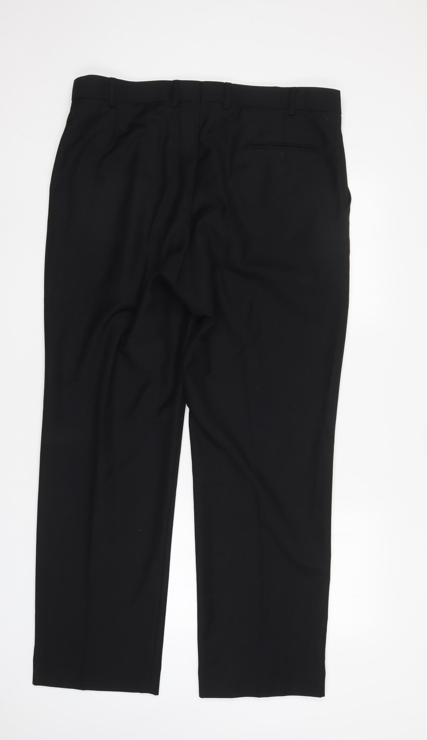 Burton Mens Black  Polyester Trousers  Size 38 L32 in Regular