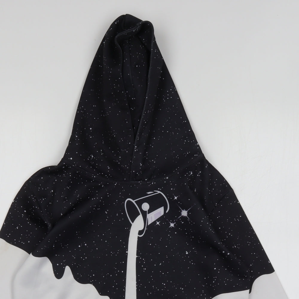 Funnycokid Boys Multicoloured Polka Dot  Pullover Hoodie Size L