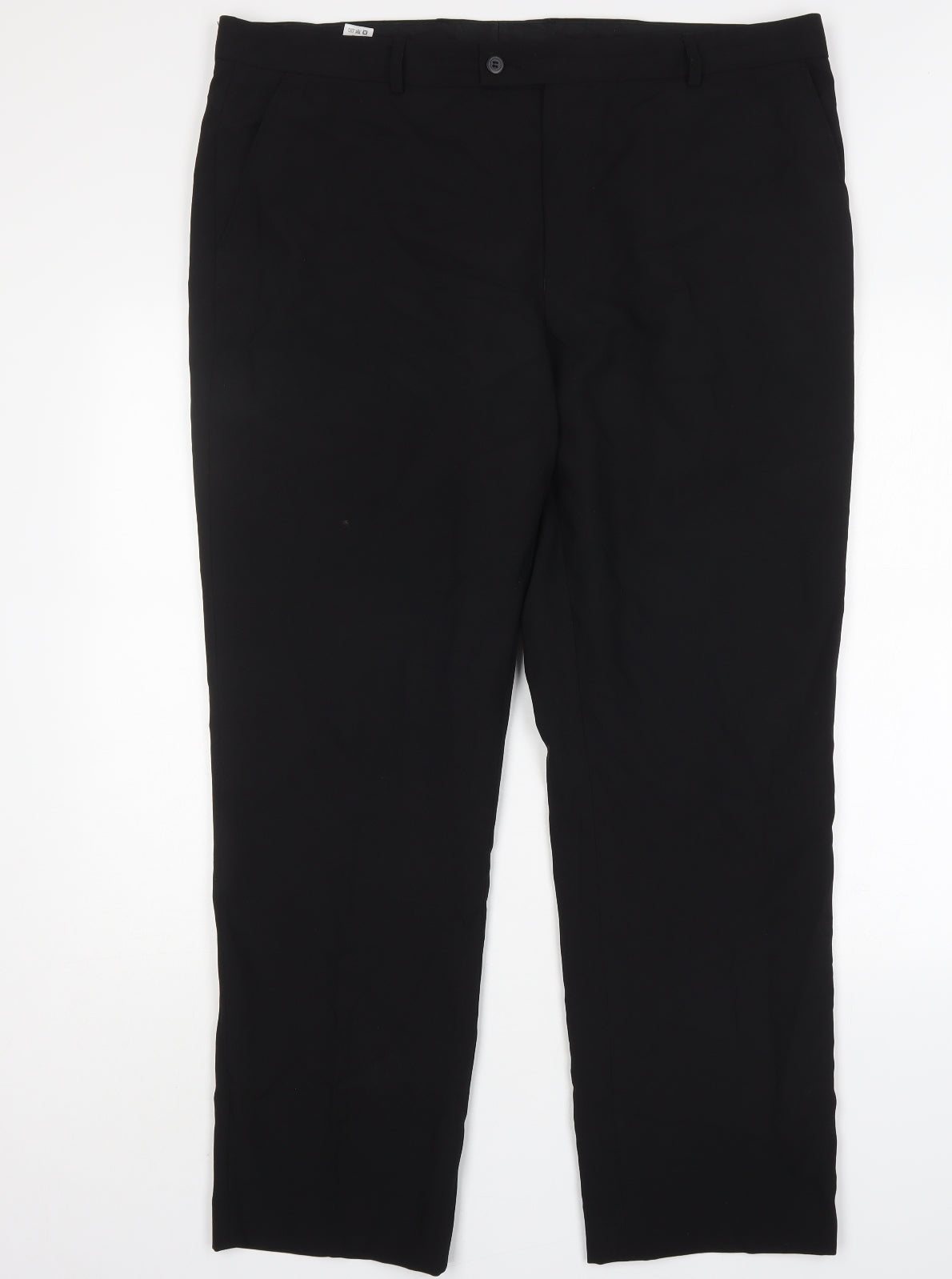 Matalan Mens Black  Polyester Trousers  Size 40 L31 in Regular