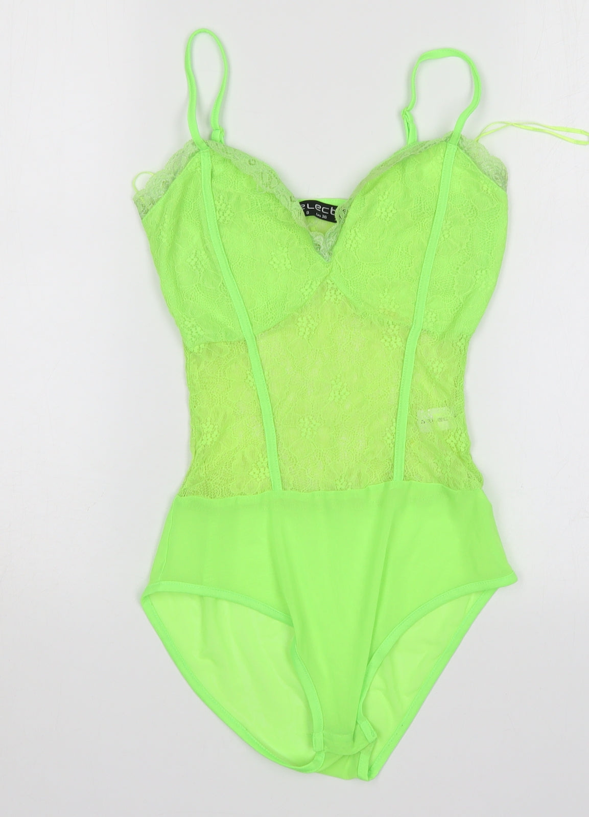 Select Womens Green  Polyester Bodysuit One-Piece Size 8