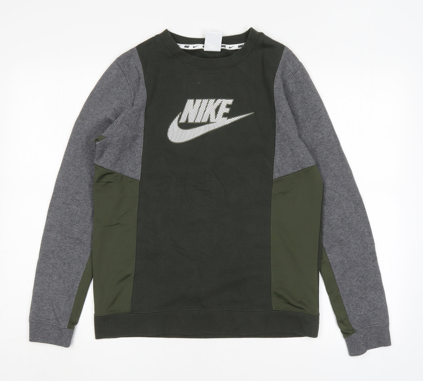 Nike Boys Multicoloured Round Neck  Polyester Pullover Jumper Size XL