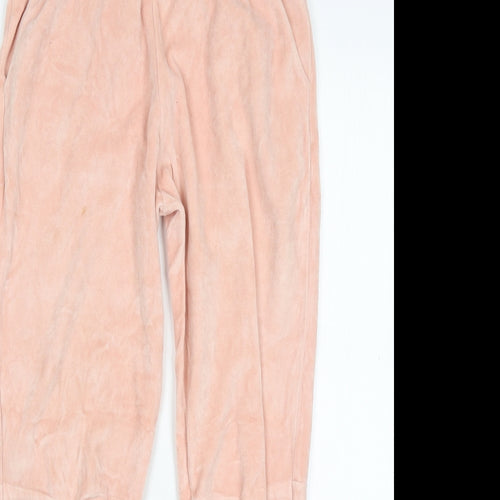 French Connection Womens Pink  Cotton Sweatpants Trousers Size 6 L26 in Regular