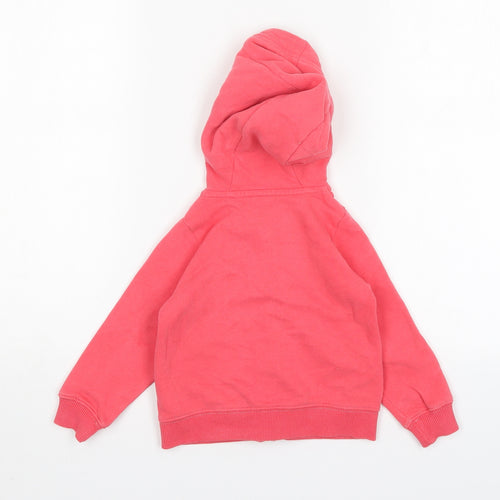 Nutmeg Girls Pink  Cotton Full Zip Jumper Size 18-24 Months