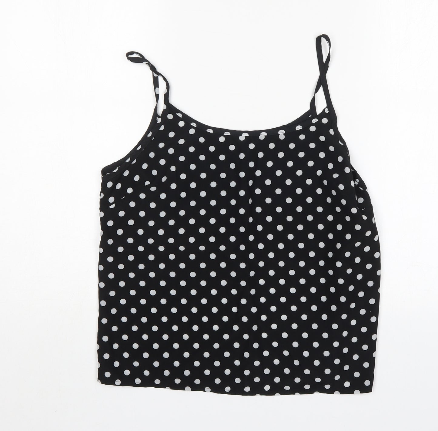 Cameo Rose Womens Multicoloured Polka Dot Polyester Basic Tank Size 10 Round Neck