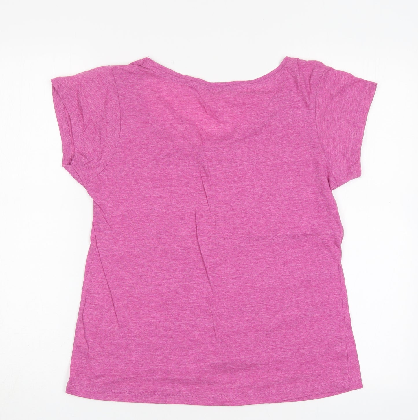Atmosphere Womens Pink  Polyester Basic T-Shirt Size 12 Scoop Neck