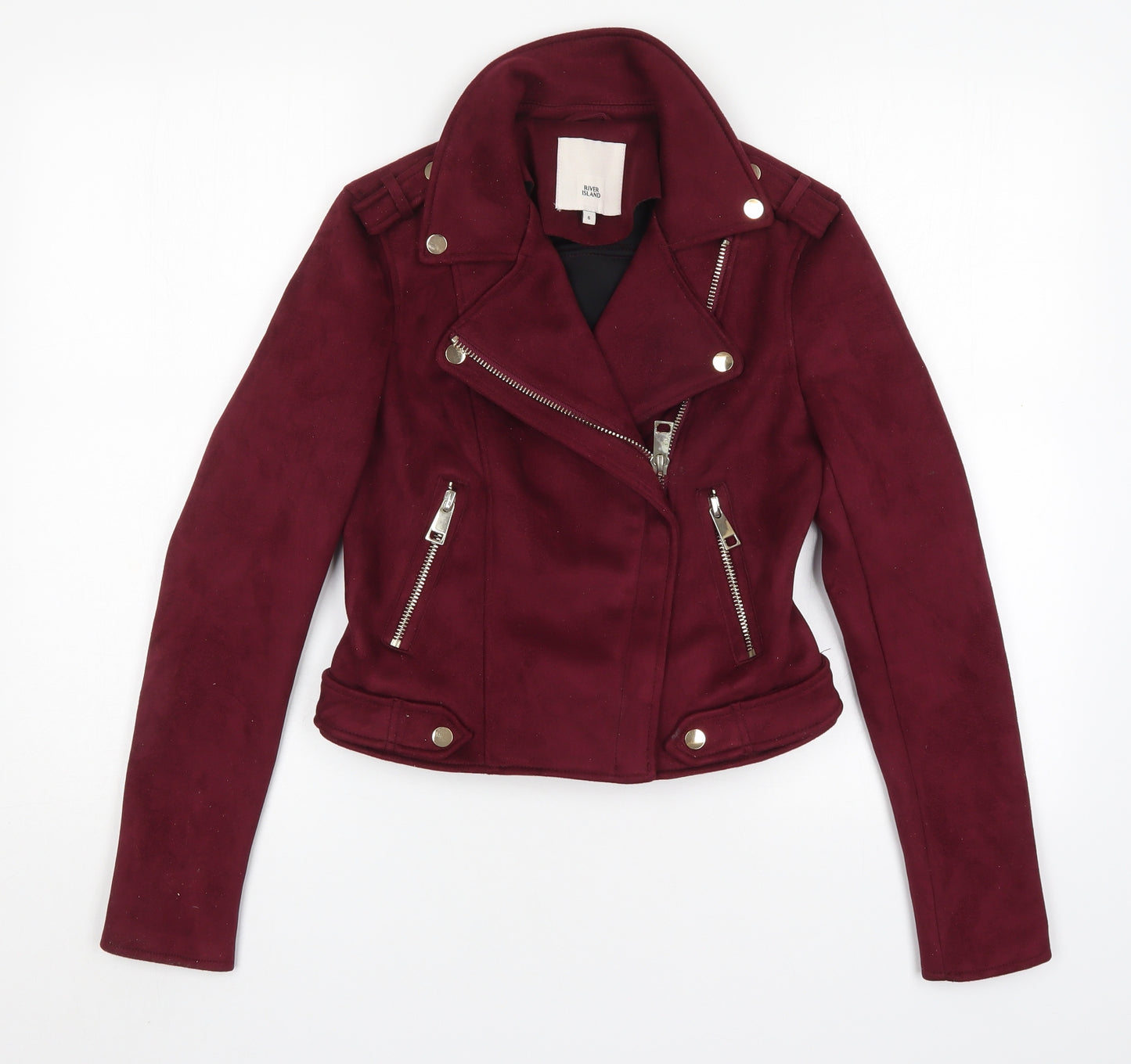 River Island Womens Purple   Biker Jacket Size 6
