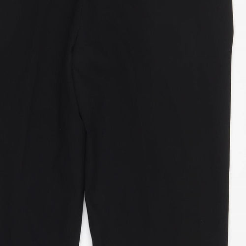 Peacocks Womens Black  Cotton Trousers  Size 40 L31 in Regular