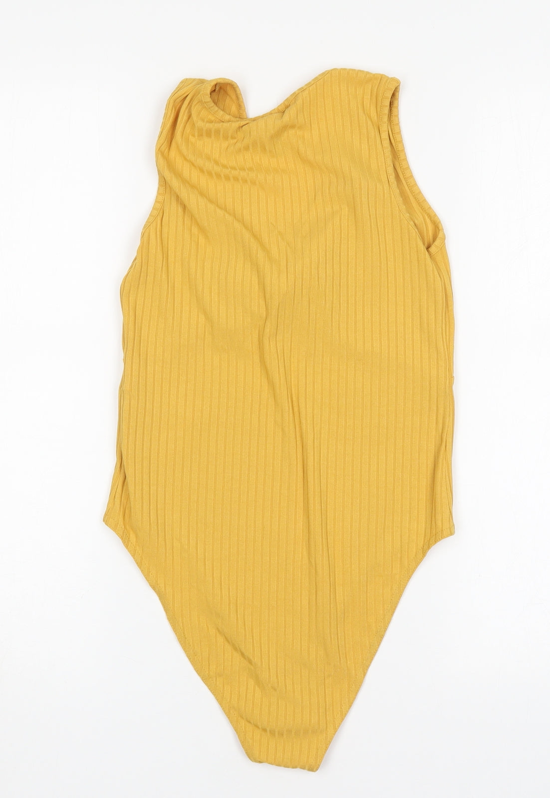 New Look Womens Yellow  Polyester Bodysuit One-Piece Size 10