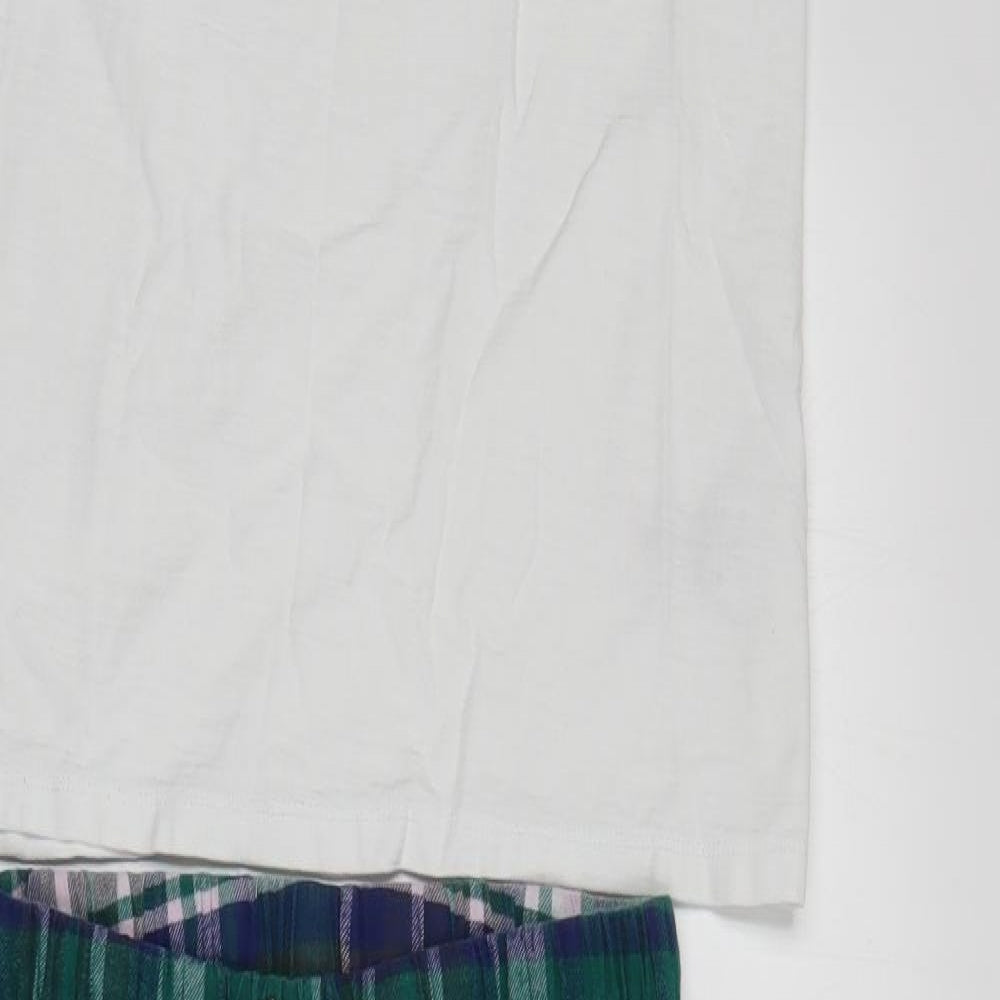 NEXT Girls Multicoloured Plaid Cotton  Pyjama Set Size 13 Years