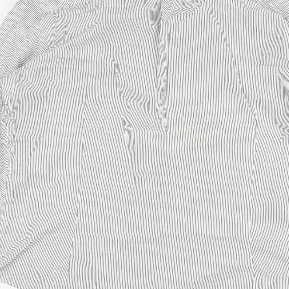 NEXT Mens Multicoloured Striped Cotton  Dress Shirt Size M Collared