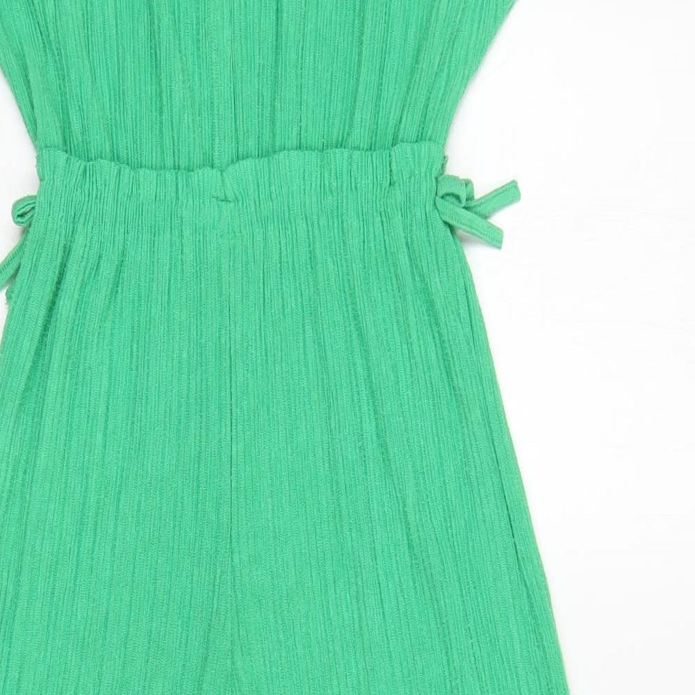 Zara Girls Green  Polyester Jumpsuit One-Piece Size 9 Years