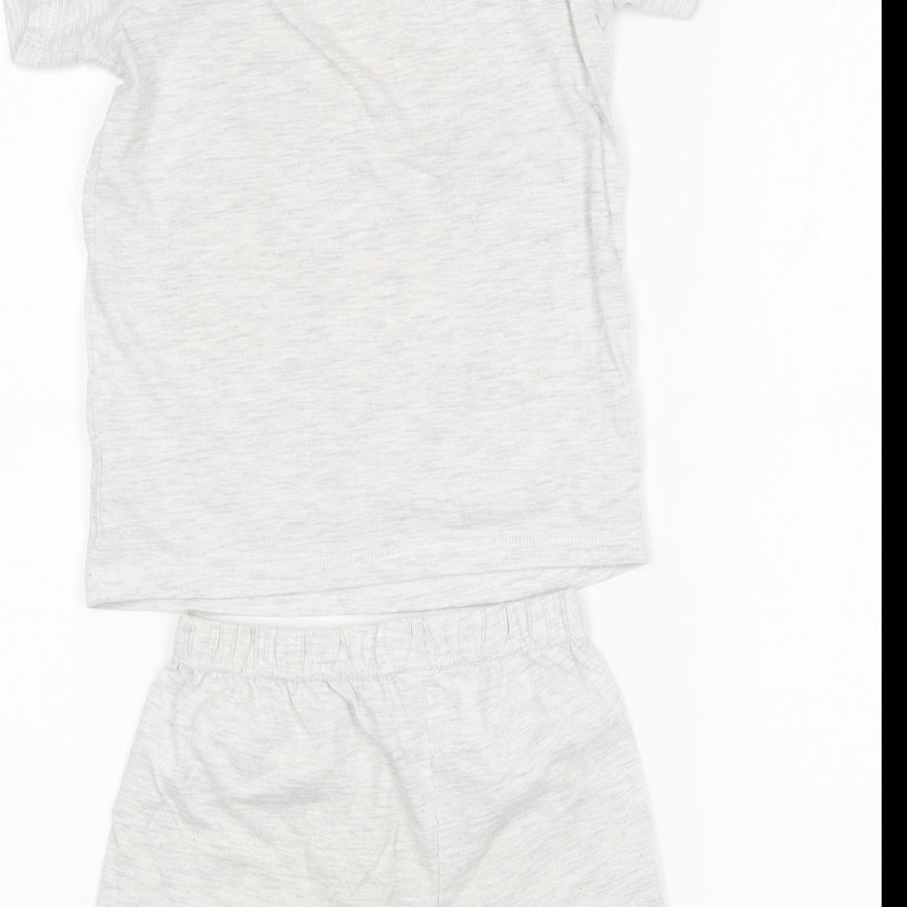 George Boys Grey Animal Print Polyester  Pyjama Set Size 5-6 Years   - Lion King