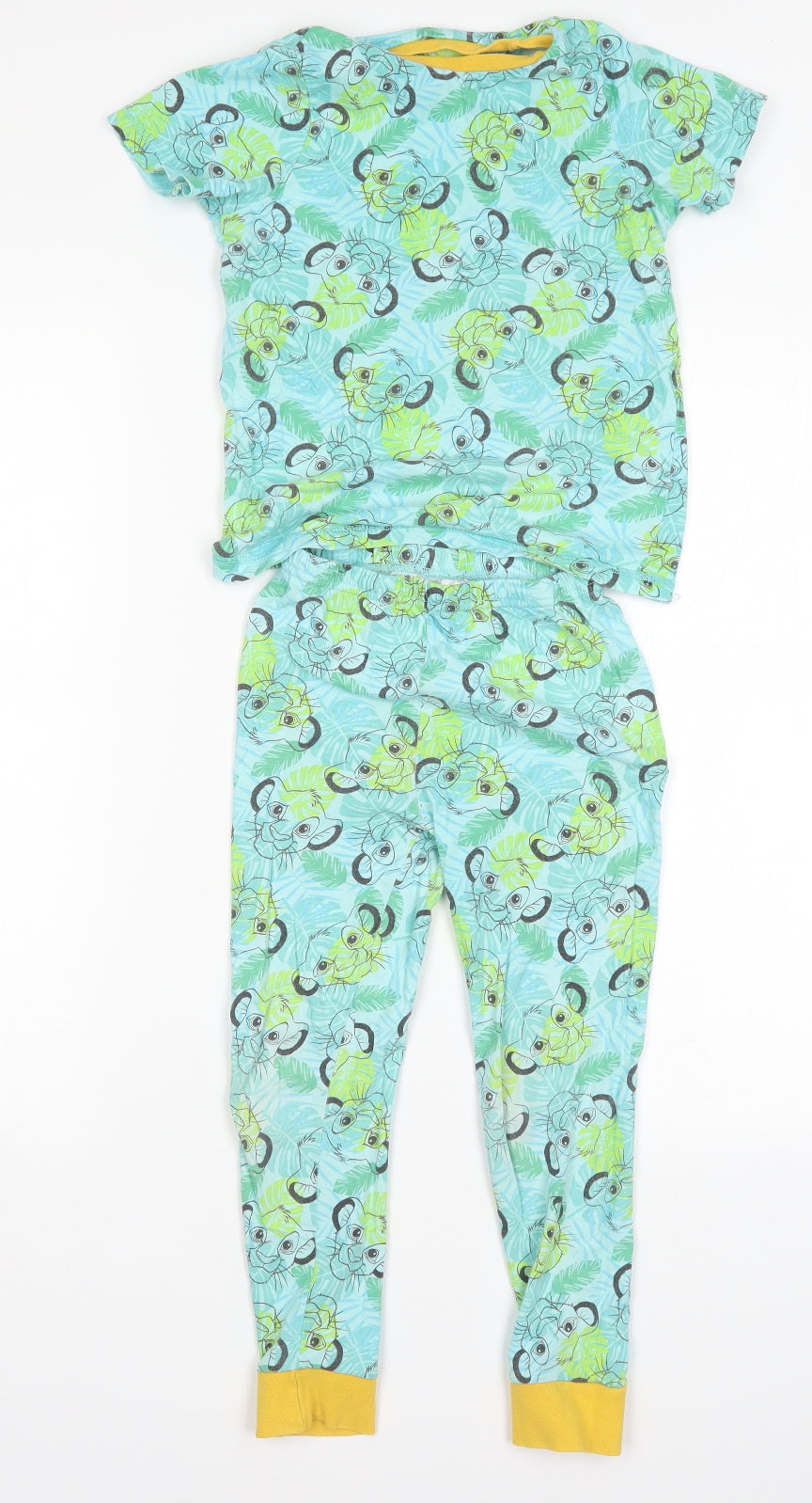 George Boys Multicoloured Floral Cotton  Pyjama Set Size 5-6 Years   - Lion King