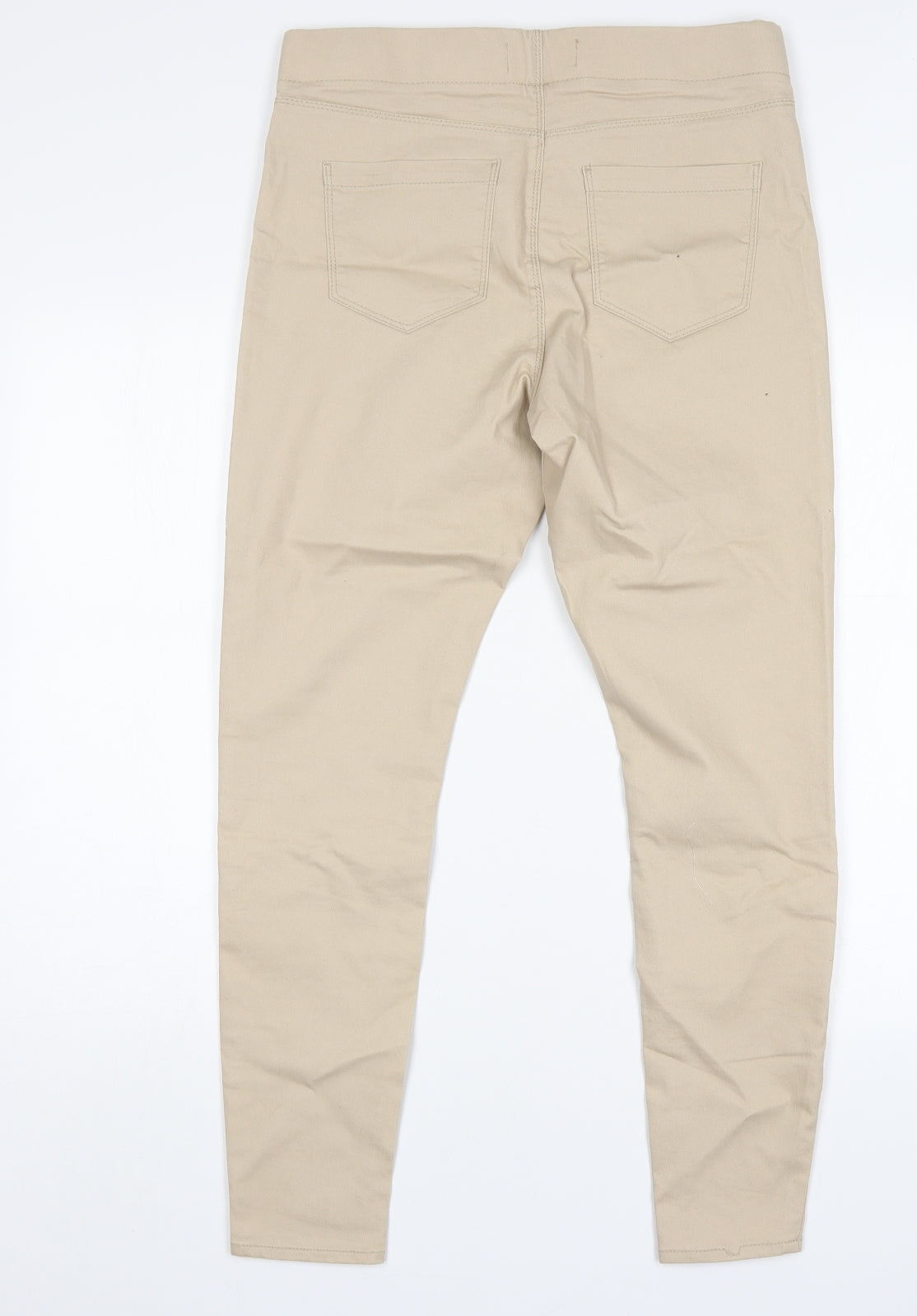 Papaya Womens Beige  Cotton Jegging Jeans Size 12 L29 in Regular
