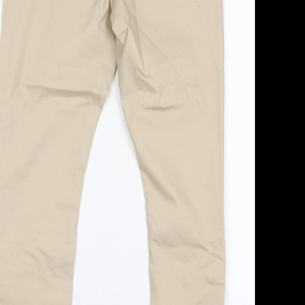 Papaya Womens Beige  Cotton Jegging Jeans Size 12 L29 in Regular