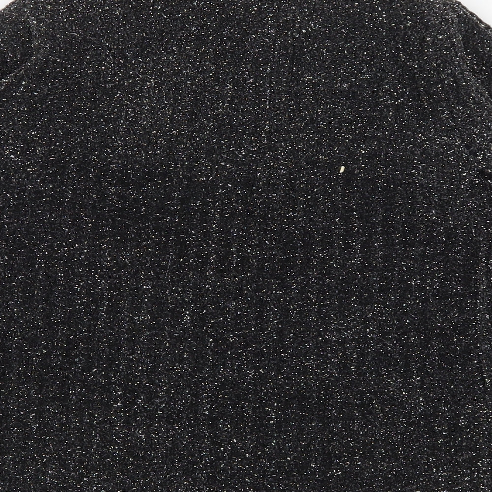 George Girls Grey V-Neck  Polyester Cardigan Jumper Size 7-8 Years