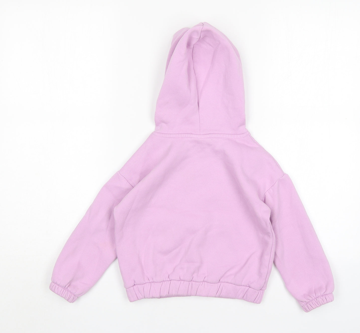 Matalan Girls Pink  Polyester Pullover Hoodie Size 4 Years