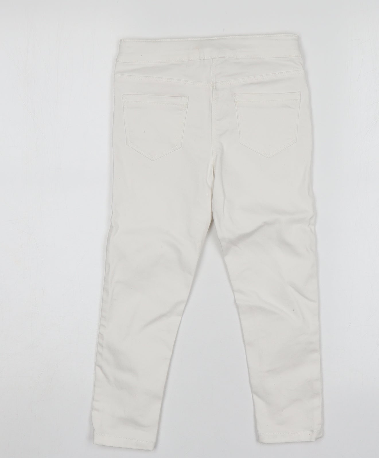 Matalan Girls White  Cotton Skinny Jeans Size 5 Years  Regular