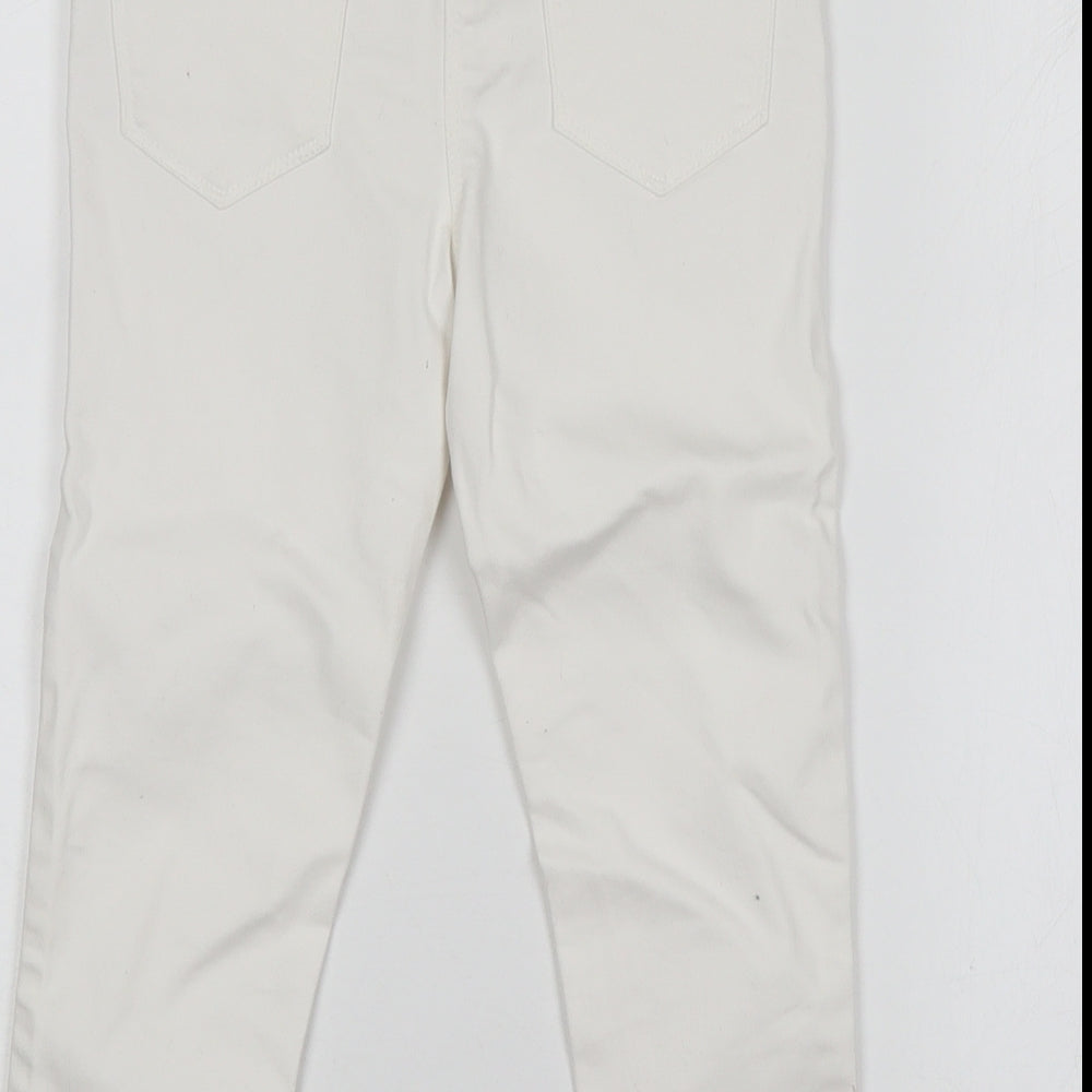 Matalan Girls White  Cotton Skinny Jeans Size 5 Years  Regular