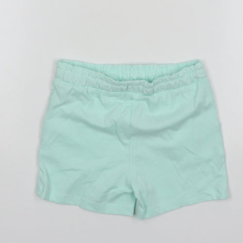 Nutmeg Girls Green  Cotton Sweat Shorts Size 4-5 Years  Regular