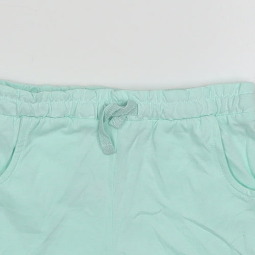 Nutmeg Girls Green  Cotton Sweat Shorts Size 4-5 Years  Regular