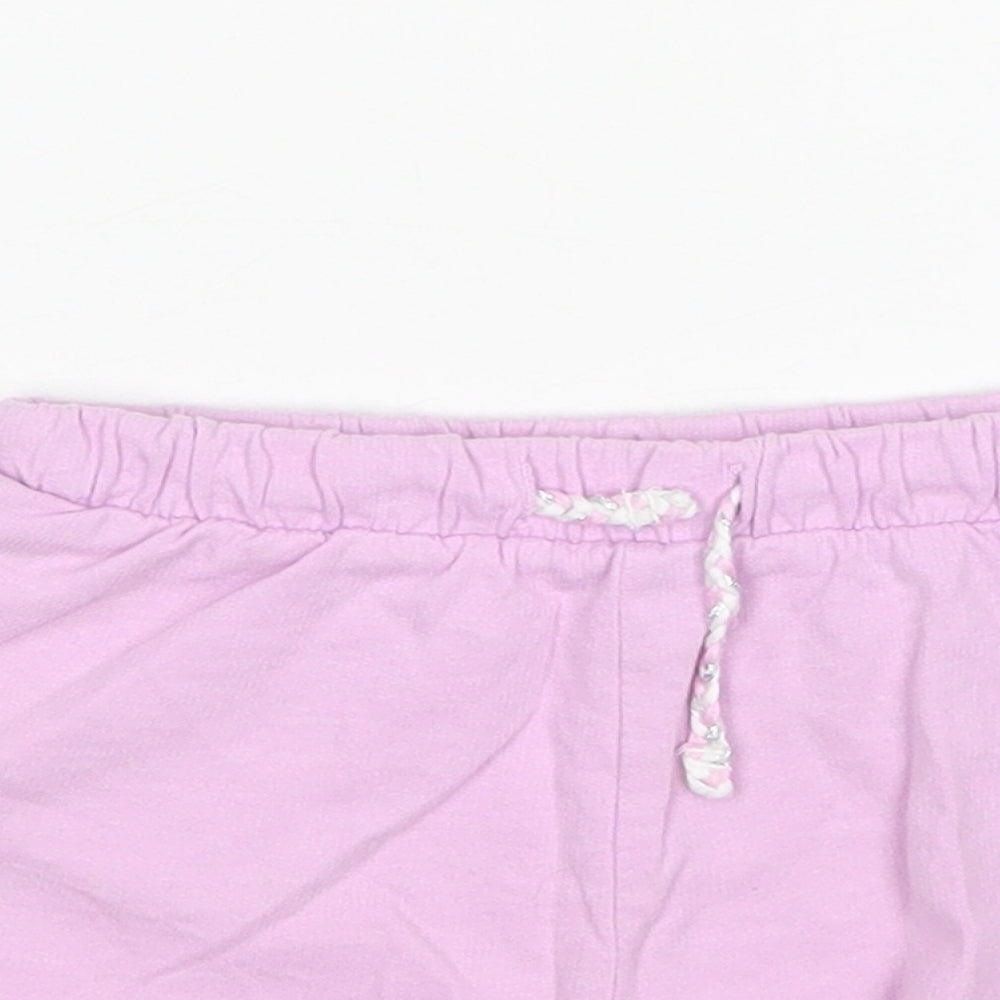 Matalan Girls Pink  Cotton Sweat Shorts Size 4-5 Years  Regular
