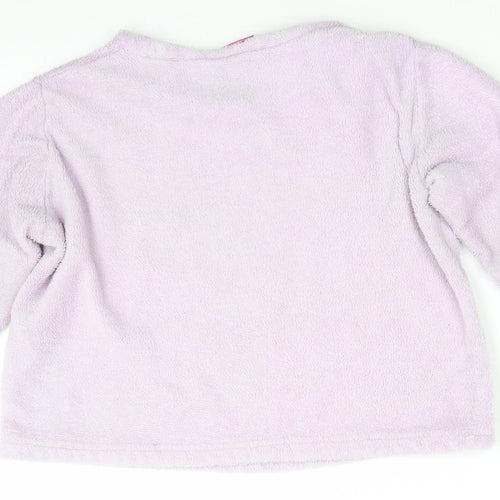 Selena Girl Girls Purple Solid Polyester Top Pyjama Top Size 9-10 Years  Pullover - Lilac Clouds & Stars