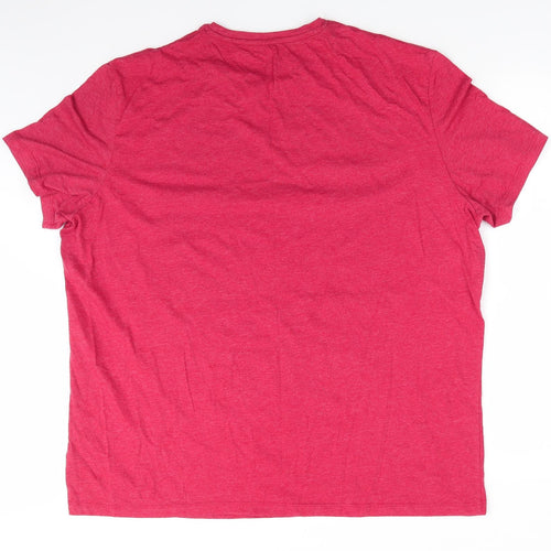 Coca-Cola by F&F Mens Red  Polyester  T-Shirt Size 2XL Round Neck  - Holidays Are Coming Christmas