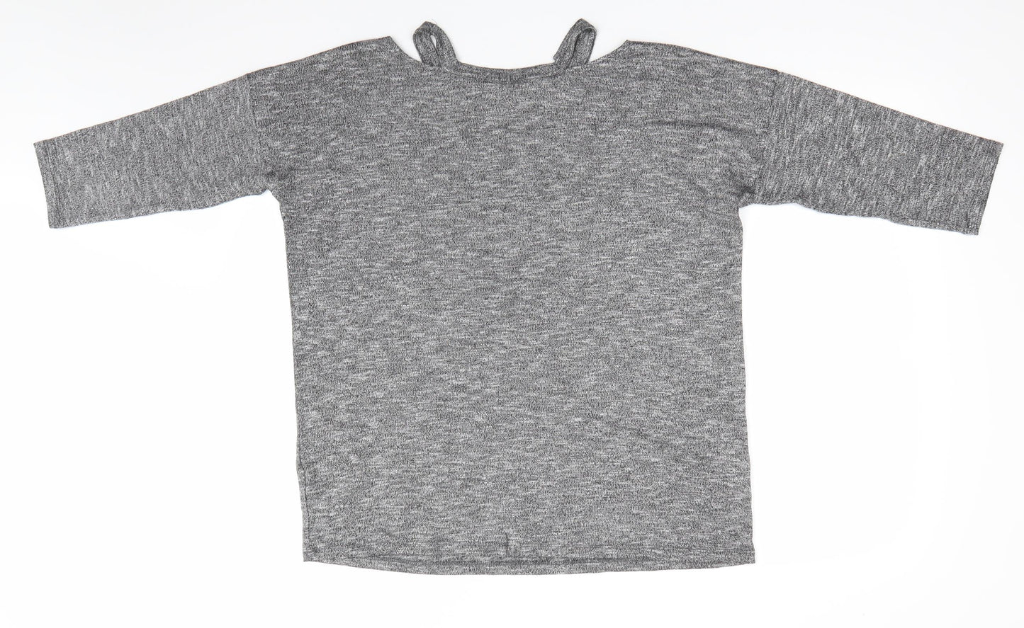 Casual Collection by F&F Womens Black Round Neck  Viscose Pullover Jumper Size 12   - Choker style neck Black white mix