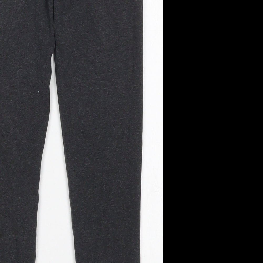 PUMA Girls Grey  Cotton Carrot Trousers Size 7-8 Years  Regular
