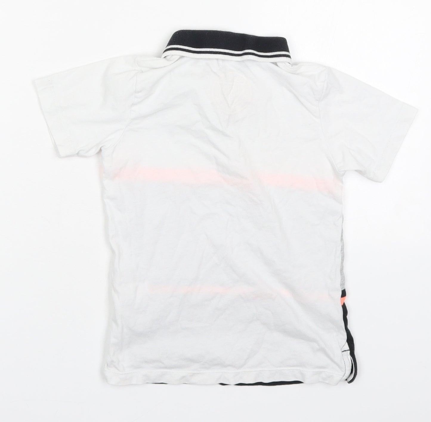 Matalan Boys Multicoloured Striped Cotton Basic Polo Size 5 Years Collared Pullover