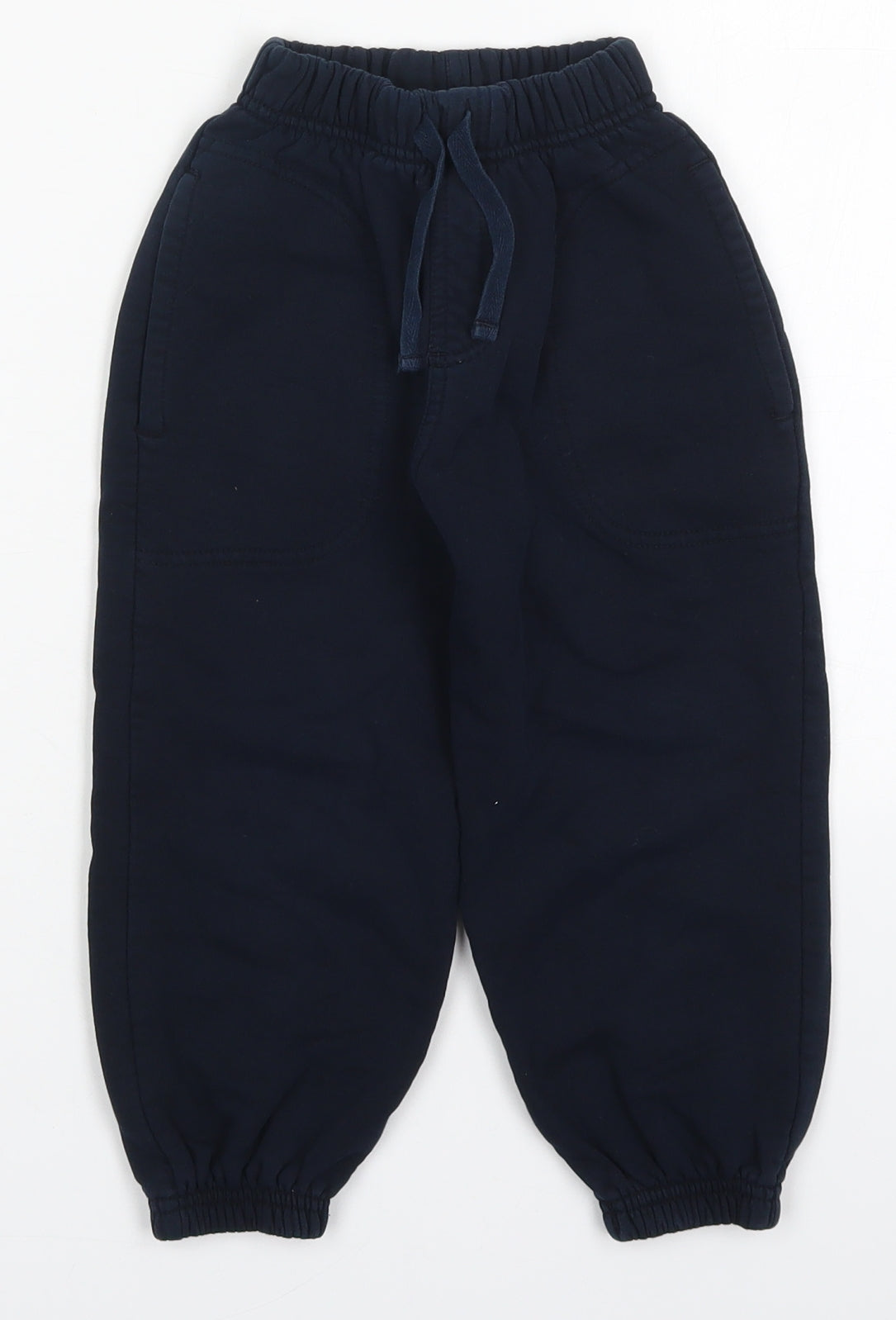 Marks and Spencer Boys Blue  Cotton Sweatpants Trousers Size 3 Years  Regular Drawstring