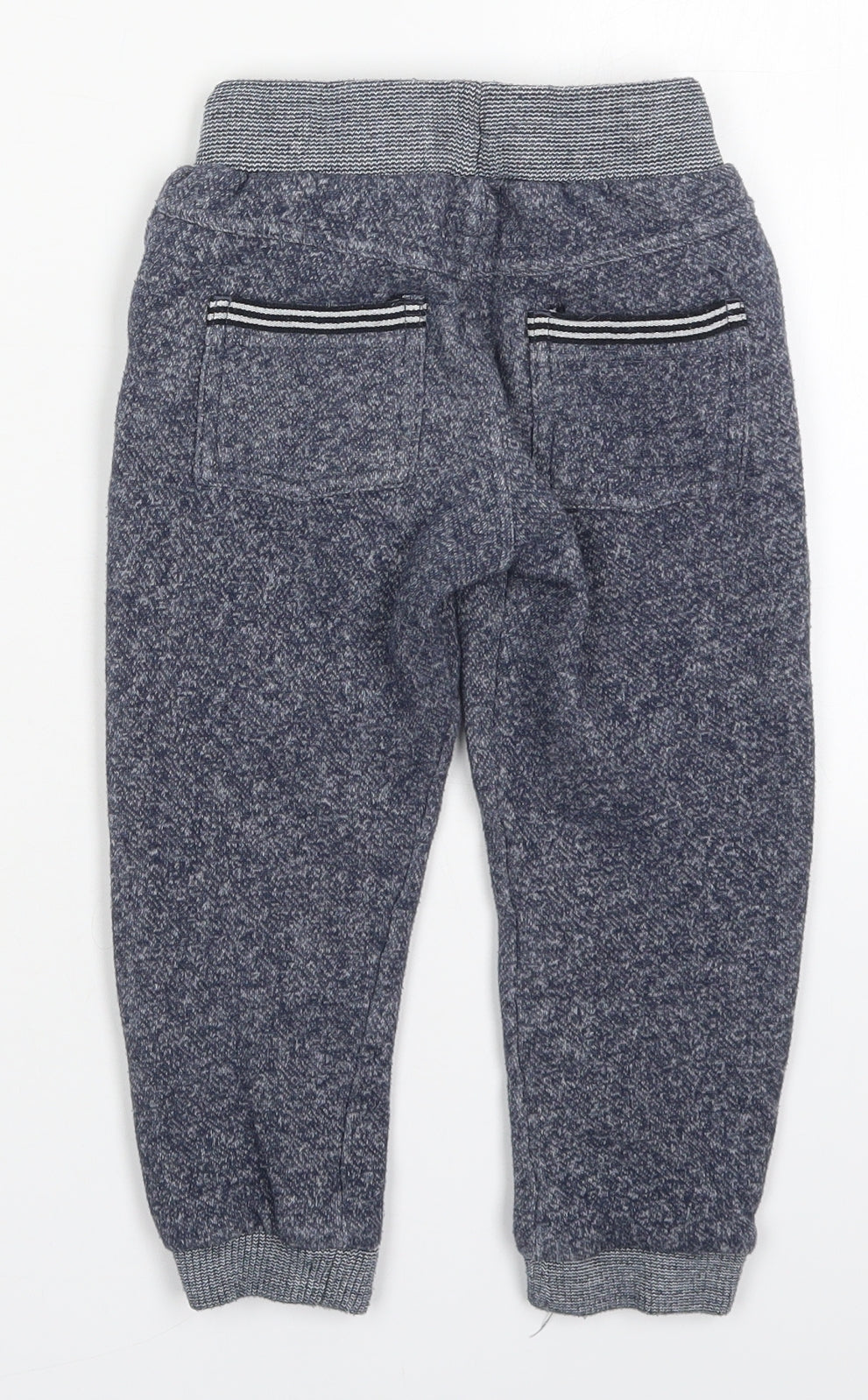 F&F Boys Blue  Polyester Sweatpants Trousers Size 4-5 Years  Regular Drawstring