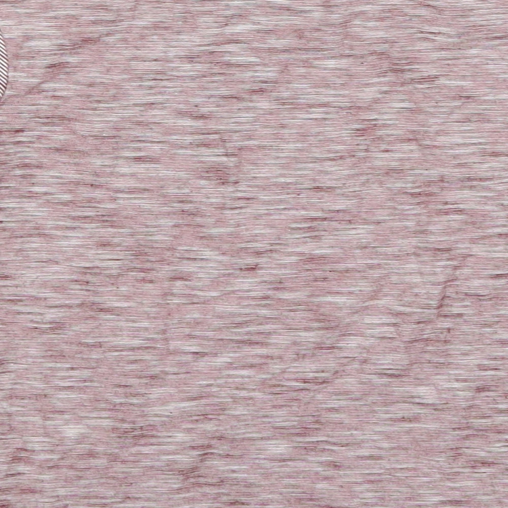 George Boys Red Striped Cotton Basic T-Shirt Size 3-4 Years Crew Neck Pullover