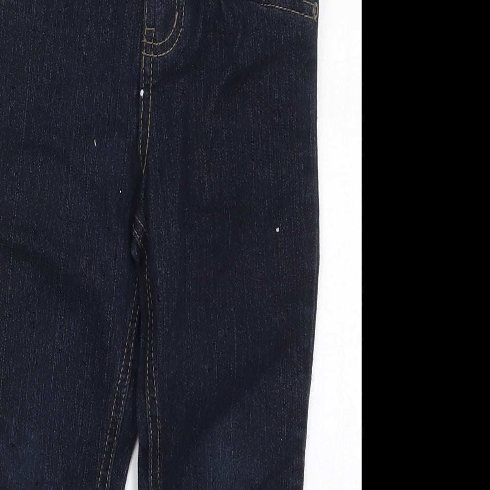 Denim Co Girls Blue  Cotton Straight Jeans Size 3-4 Years  Regular Button