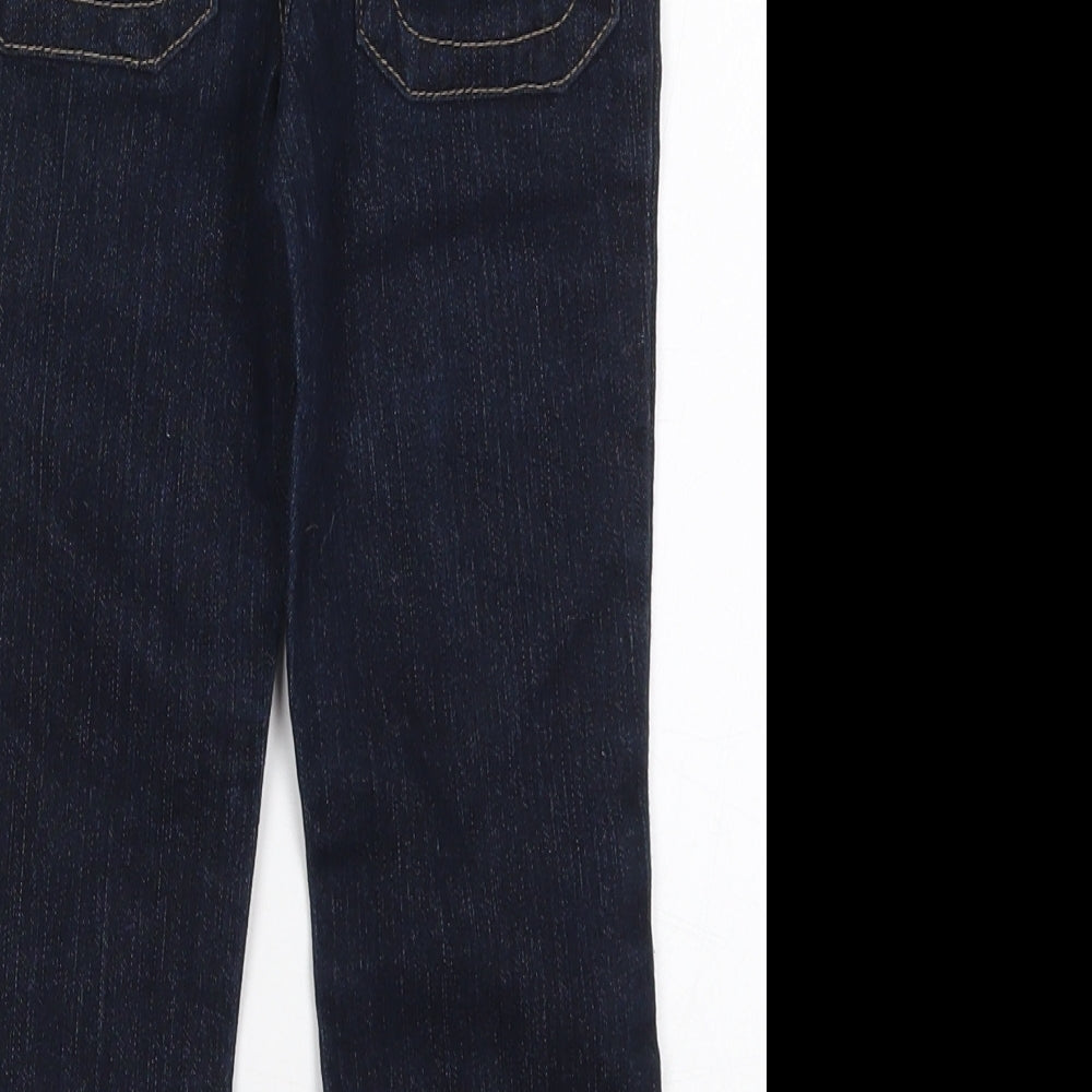 Denim Co Girls Blue  Cotton Straight Jeans Size 3-4 Years  Regular Button