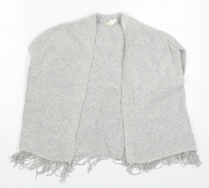 Young Dimension Girls Grey V-Neck  Acrylic Cardigan Jumper Size 6-7 Years