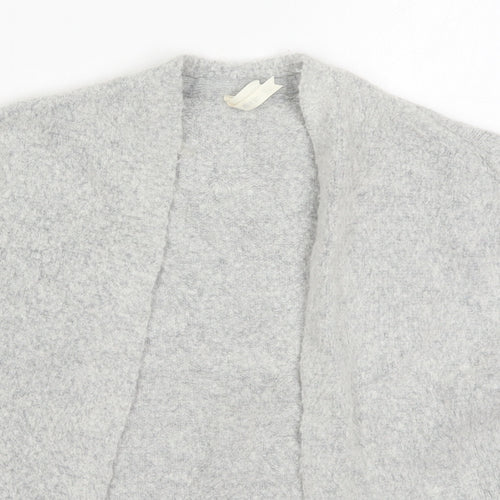 Young Dimension Girls Grey V-Neck  Acrylic Cardigan Jumper Size 6-7 Years